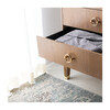 Lorna 6 Drawer Contemporary Dresser, Rustic Oak - Dressers - 3