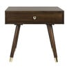 Levinson Gold Cap End Table, Brown - Accent Tables - 1 - thumbnail