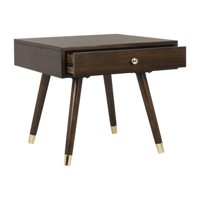 Levinson Gold Cap End Table, Brown - Accent Tables - 2