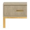 Mori Shagreen Side Table, Tan - Accent Tables - 4