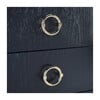 Lorna 3-Drawer Nightstand, Navy - Nightstands - 4