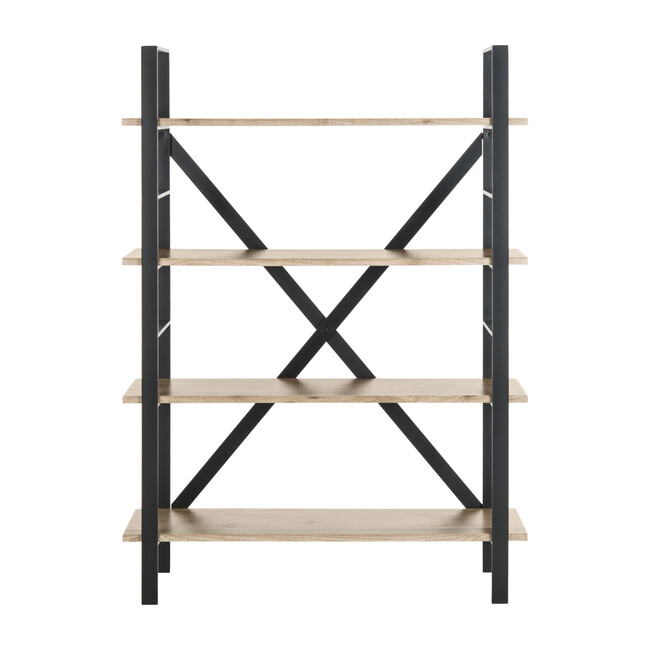 Raylan Retro Mid-Century 4-Tier Etagere, Black