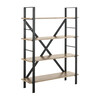 Raylan Retro Mid-Century 4-Tier Etagere, Black - Bookcases - 2