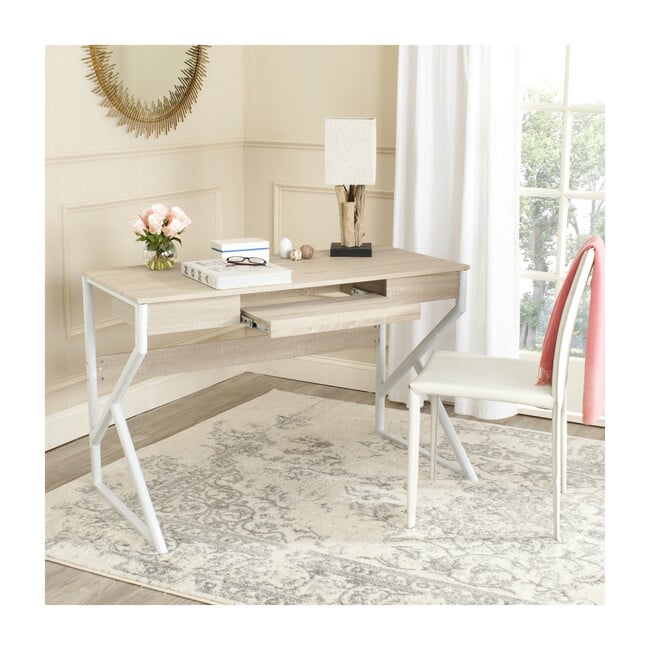 Bryant Desk, Natural/White - Desks - 4