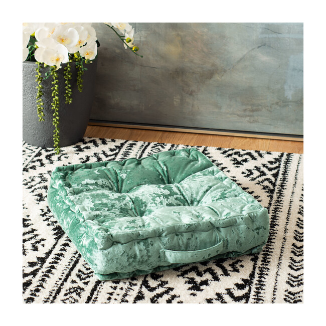 Peony Floor Pillow, Green