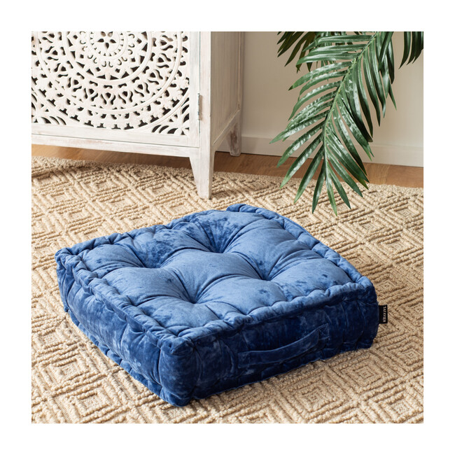 Belia Floor Pillow, Blue