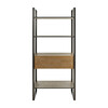 Skylar 4 Tier 1 Drawer Etagere, Gunmetal - Bookcases - 3