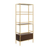 Mateo 4-Tier Storage Etagere, Gold - Bookcases - 4