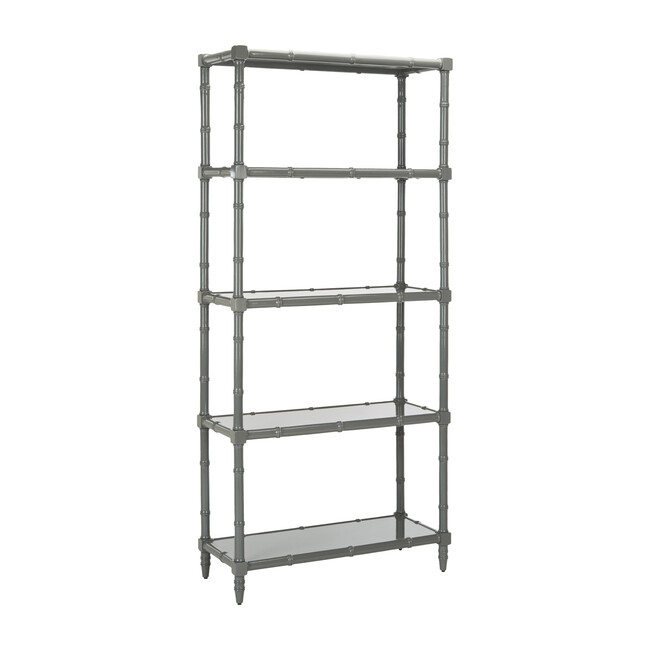 Ebo Coastal 4-Tier Etagere, Grey