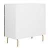 Genevieve 3 Drawer Dresser, White/Walnut - Dressers - 6