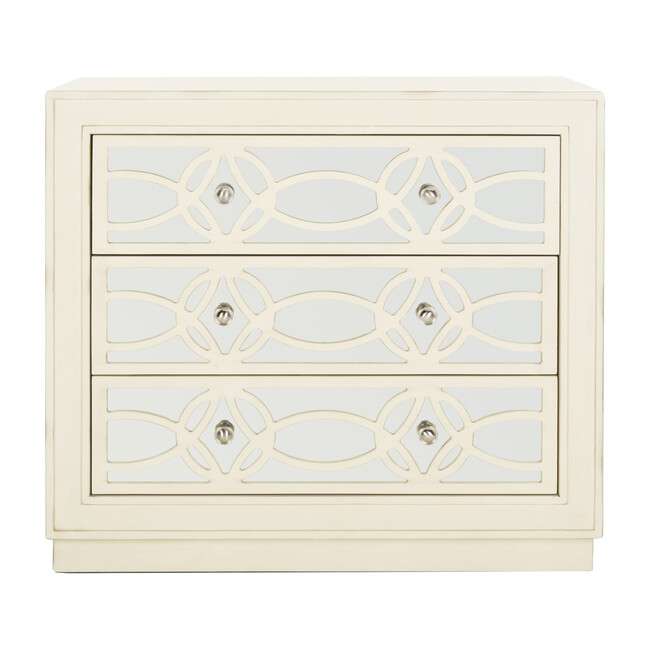 Catalina 3-Drawer Chest, Antique Beige - Dressers - 1
