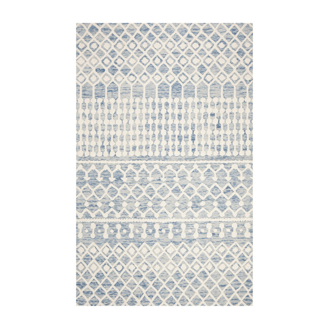 Blossom Bryce Rug, Blue/Ivory - Rugs - 1