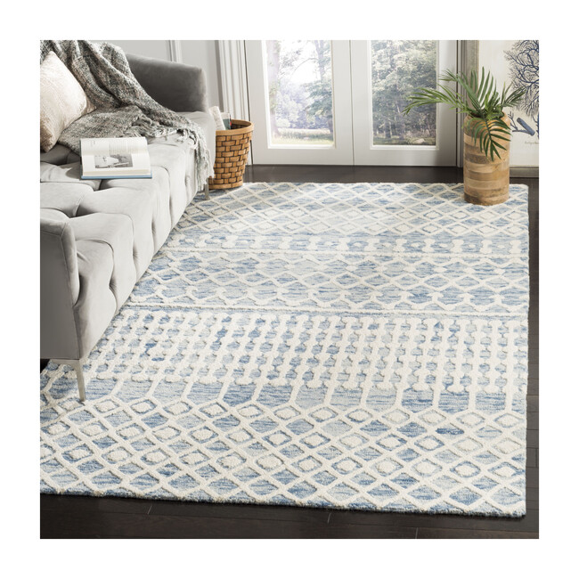 Blossom Bryce Rug, Blue/Ivory - Rugs - 4