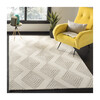 Blossom Cameron Rug, Silver/Ivory