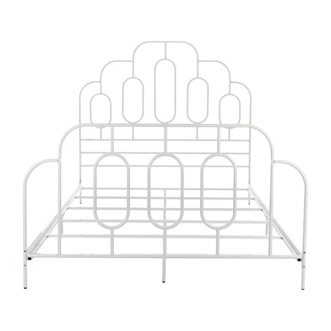 Paloma Metal Retro Bed, White