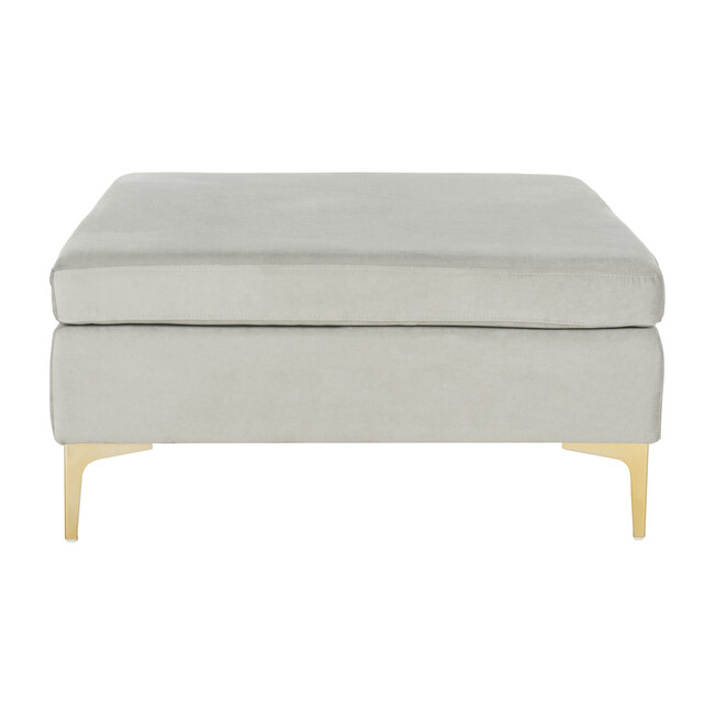 Giovanna Square Bench, Grey