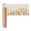 Bandelier Leather Weave Bench, Cream - Accent Seating - 4