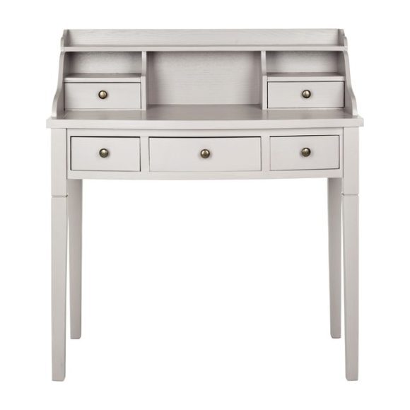 Landon 5-Drawer Desk, Grey