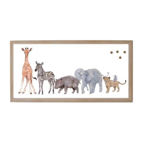 Baby Jungle Animal Magnet Board, Animal Family