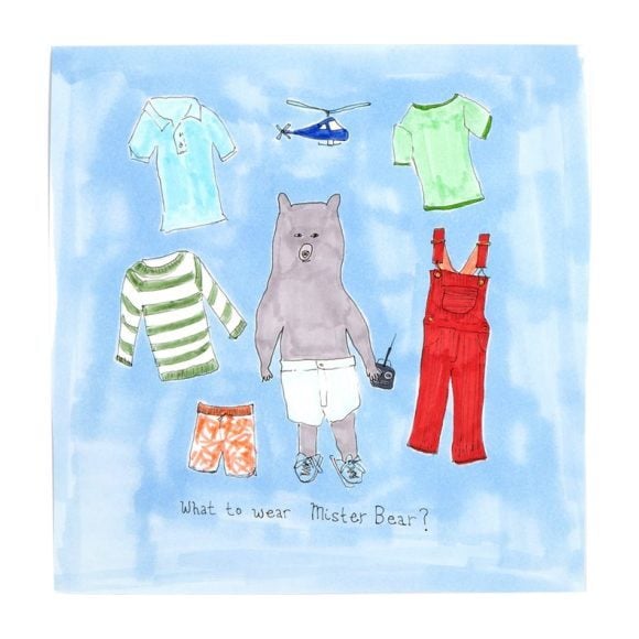 What to Wear Mr. Bear?, 8" x 8"