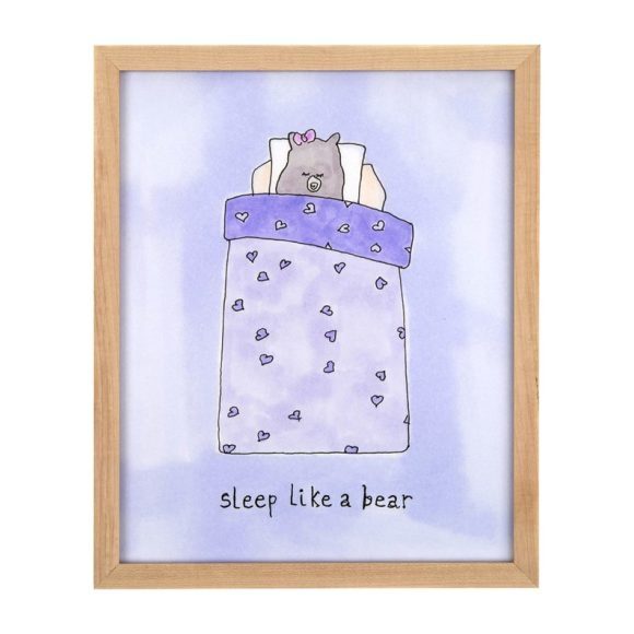 Sleep Like a Bear (Girl), 8" x 10"