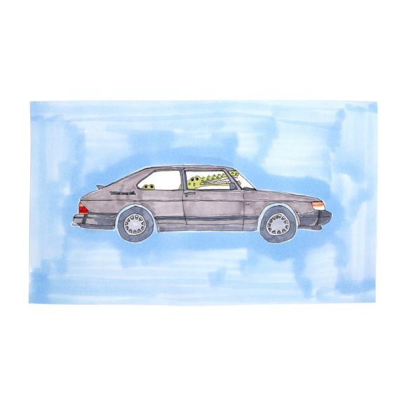 Alligator Saab, 8" x 14"