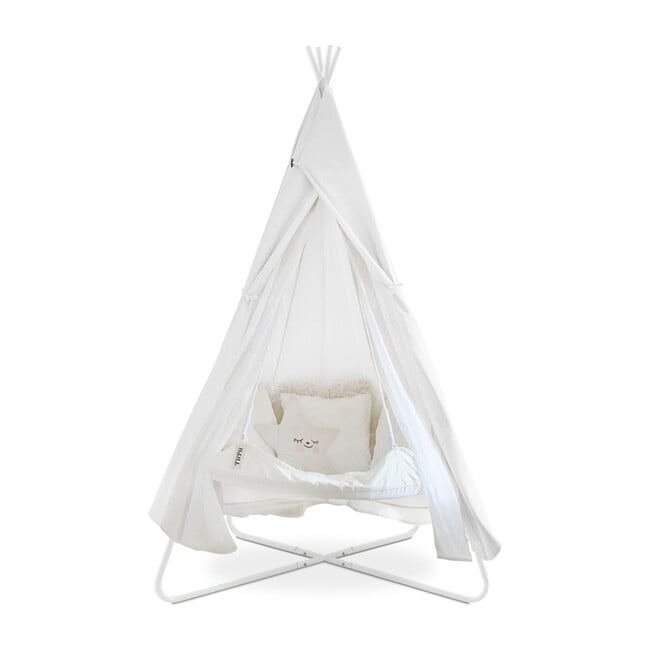Kids TiiPii Bed Playtime Cover for Bambino TiiPii Stand, White