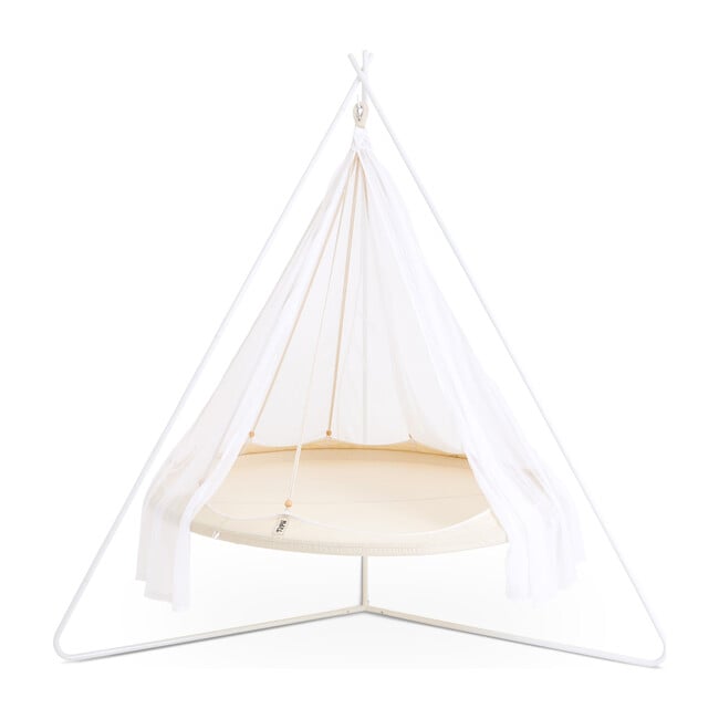 Classic TiiPii Bed + White Classic Stand Set, Natural White - Teepees - 1