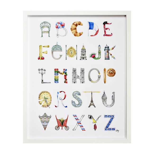 Paris Alphabet, 16" x 20" - Art - 1