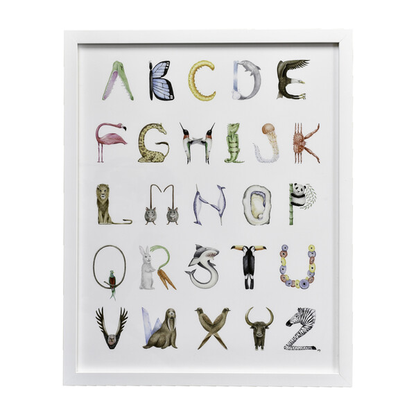 Animal Alphabet, 16" x 20"