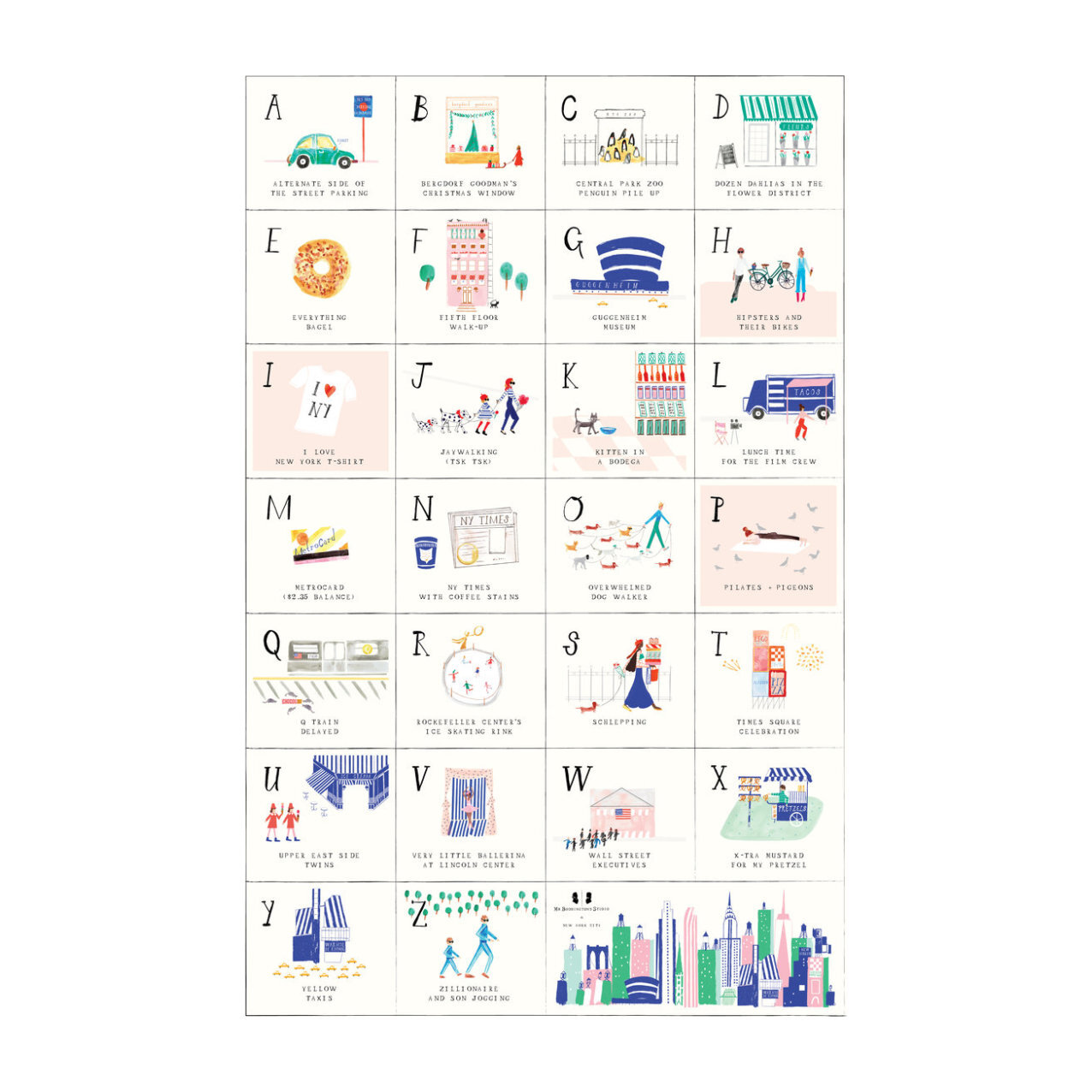 ABC Art Print, New York City