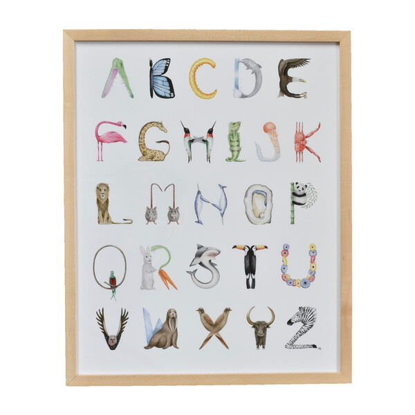 Animal Alphabet, 16" x 20"
