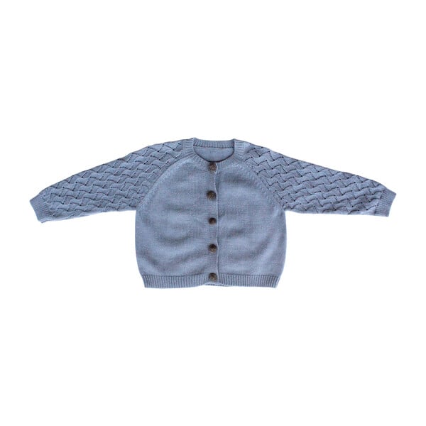 Pom Pom Sweater, Dusty Blue