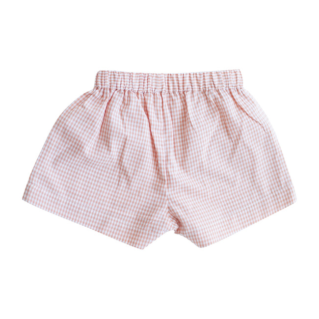 Peach Gingham Begonia Shorts