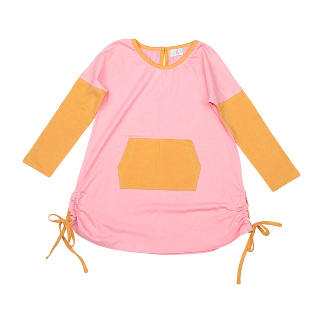 Organic Cotton Kangaroo Tunic , Pink