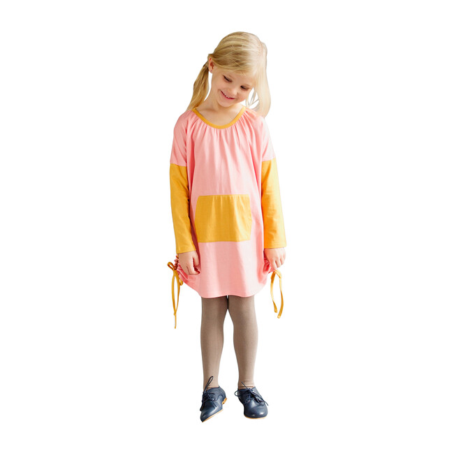 Organic Cotton Kangaroo Tunic , Pink