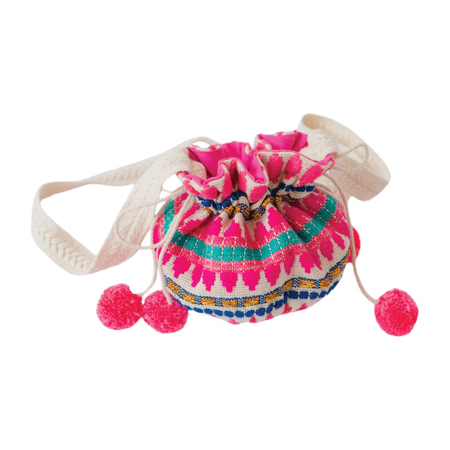 Jacquard Purse, Pink Dot