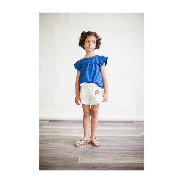 Embroidery Shorts, White
