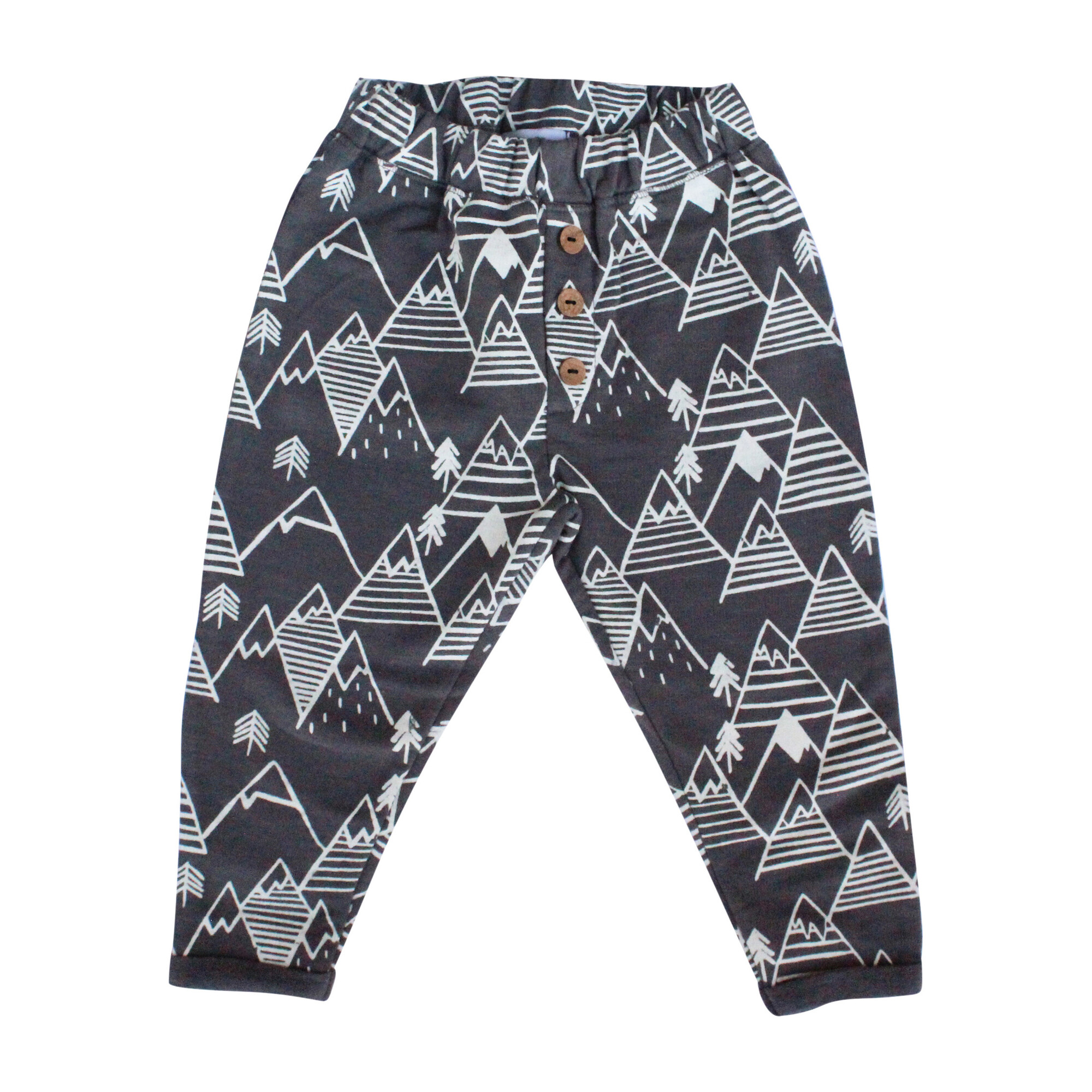 Button Pants, Gray Mountains