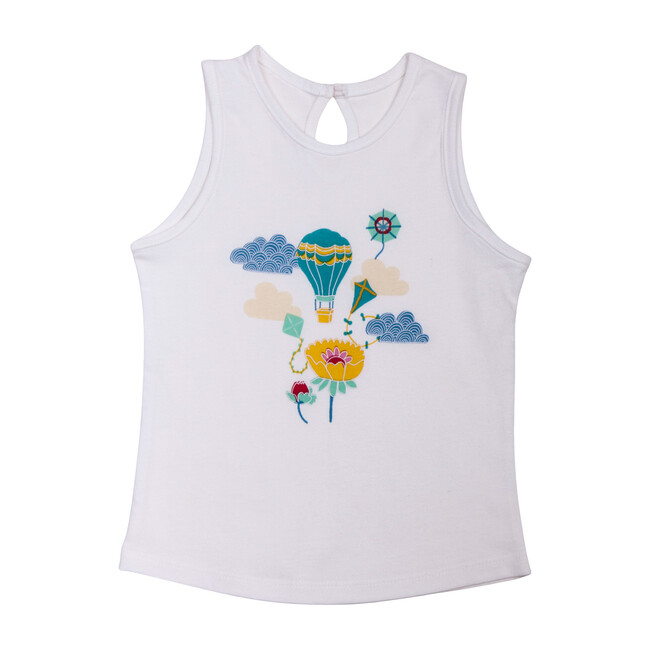 Balloon Tank Top, White