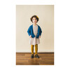 Alpaca Wool Cardigan, Blue - Sweaters - 2