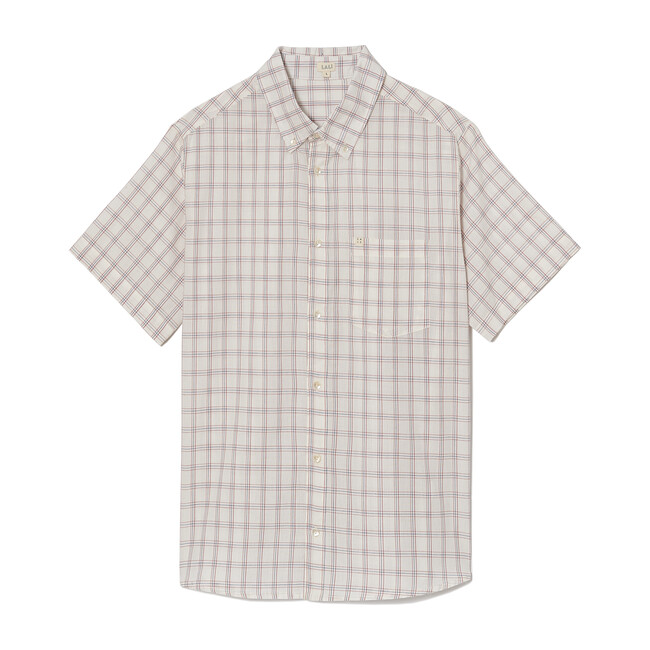 *Exclusive* Men's White Chex Shirt