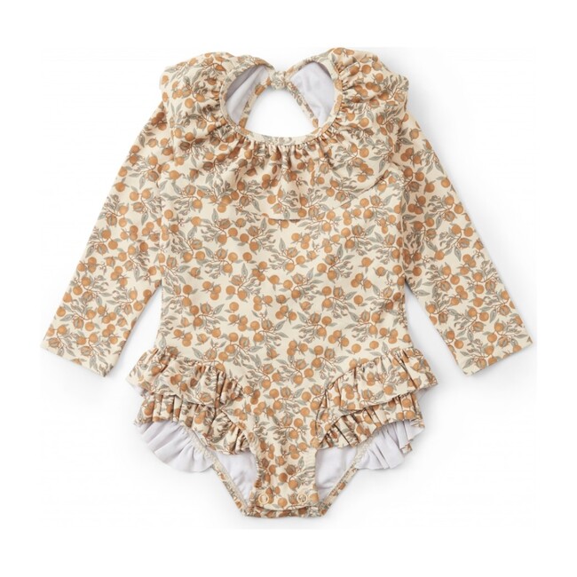 Manuca Long Sleeve Suit, Orangery Beige