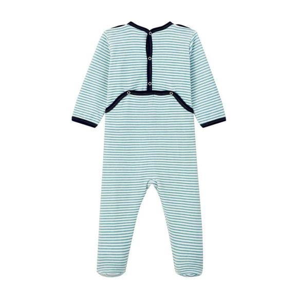 Lanice Pajamas With Feet Stripes, Blue