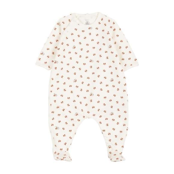 Lambeau Pajamas With Feet, Cream