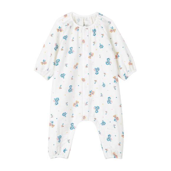 Laetitia Jumpsuit Floral Print, Cream - Jumpsuits - 1