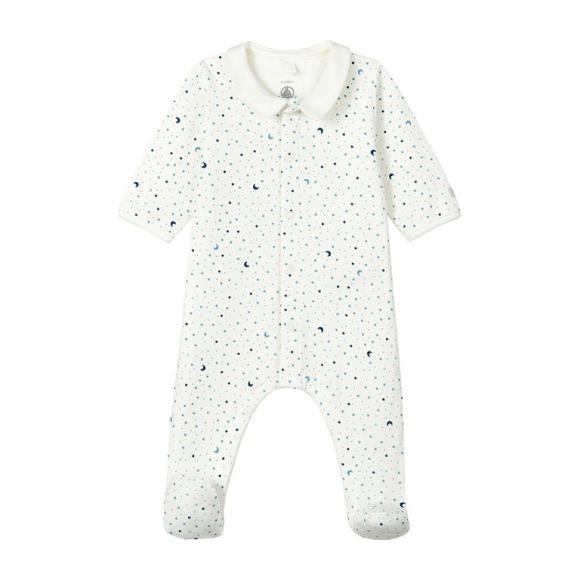 Ladico Pajamas With Feet, Blue Night Sky Print - Pajamas - 1