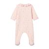 Label Pajamas With Feet, Pink - Pajamas - 2