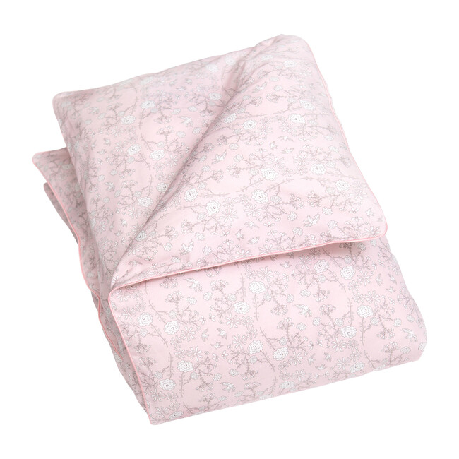 Bird's Song Baby Duvet Set, Pink - Duvet Sets - 1