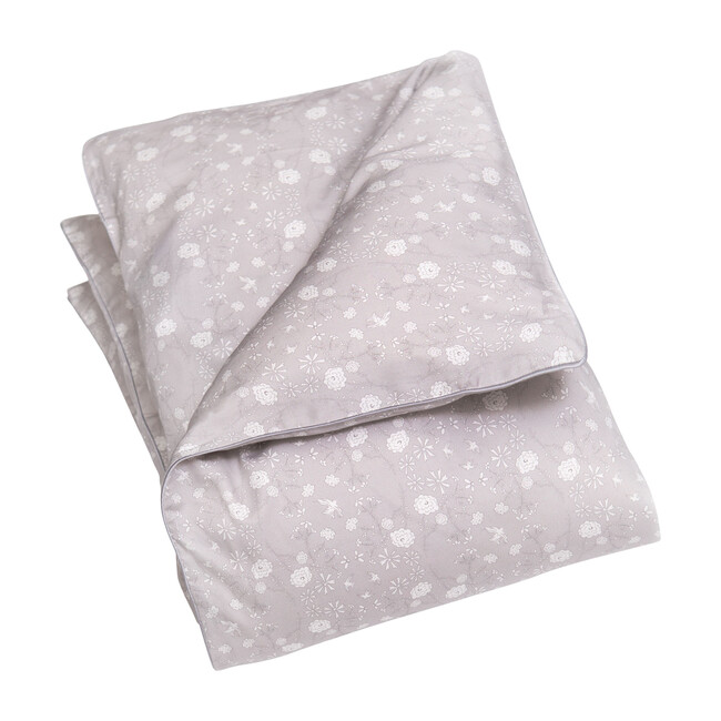 Bird's Song Baby Duvet Set, Grey - Duvet Sets - 1